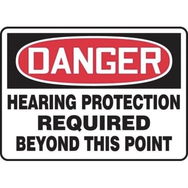 Accuform OSHA DANGER Safety Sign HEARING MPPE109VA MPPE109VA - main